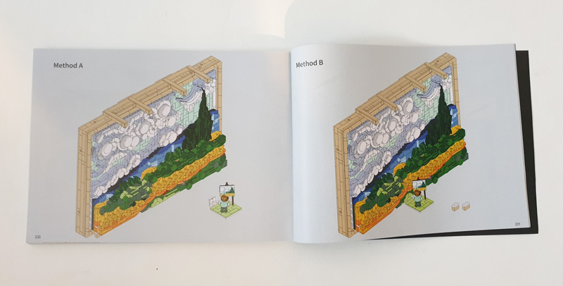 Lumibricks Weizenfeld mit Zypressen 21001 Aufbau