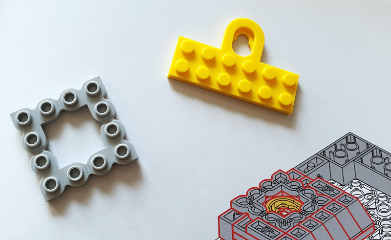 Lumibricks Weizenfeld mit Zypressen 21001 Aufbau