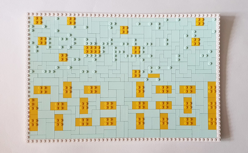 Lumibricks Weizenfeld mit Zypressen 21001 Aufbau Baufortschritt