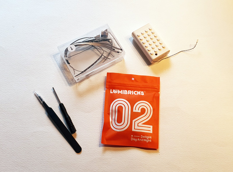 Lumibricks Weizenfeld mit Zypressen 21001 Aufbau Beleuchtung