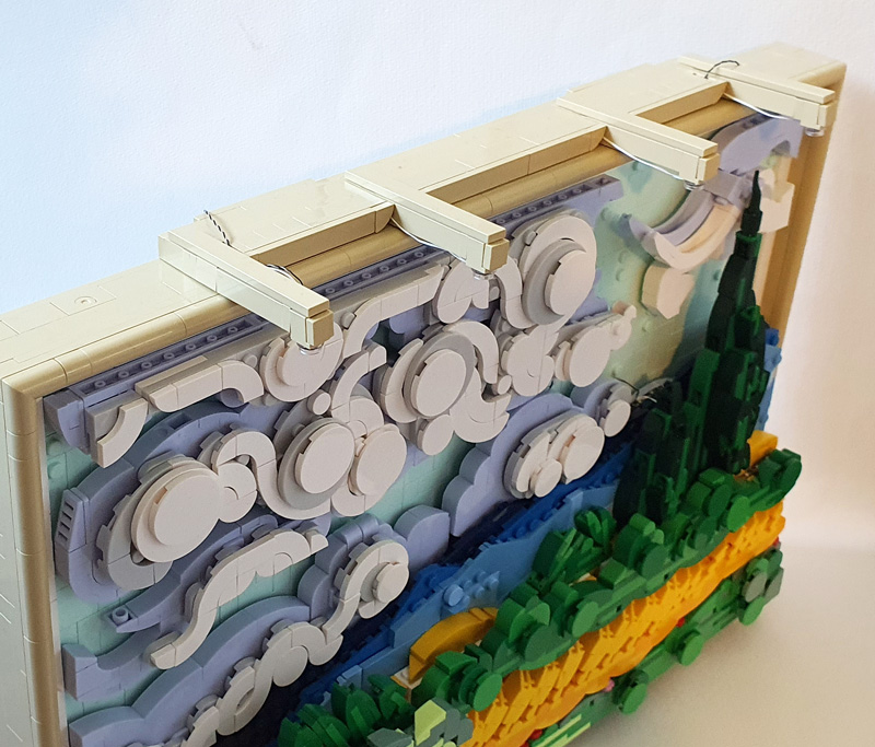 Lumibricks Weizenfeld mit Zypressen 21001 gebaut