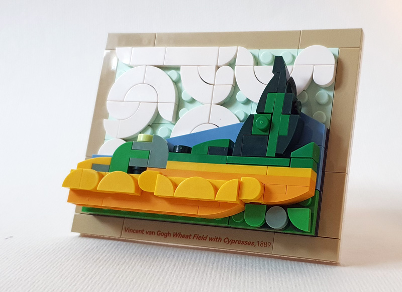 Lumibricks Weizenfeld mit Zypressen 21001 gebaut Minibild