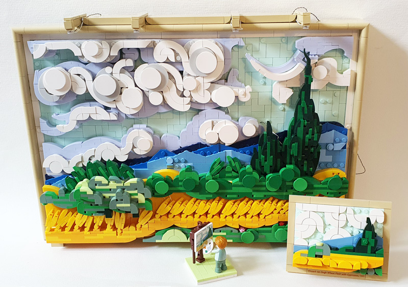 Lumibricks Weizenfeld mit Zypressen 21001 gebaut