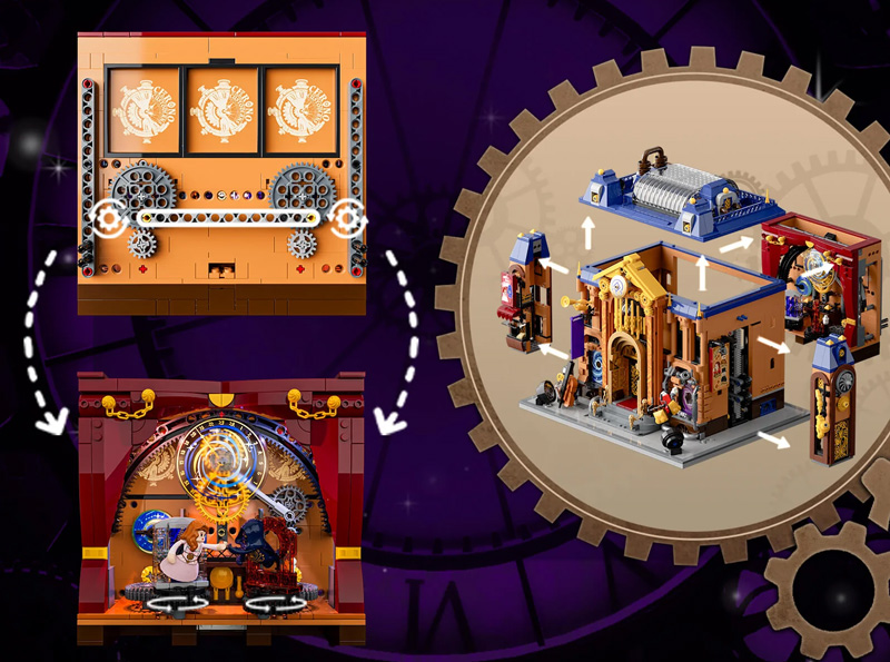 Lumibricks 11017 Steampunk Time Opera House Details