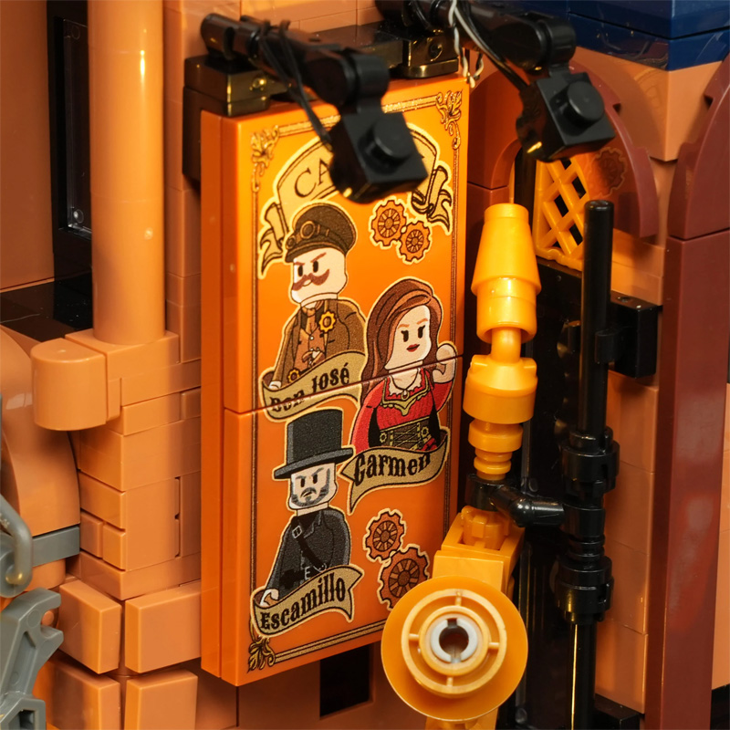 Lumibricks 11017 Steampunk Time Opera House Details