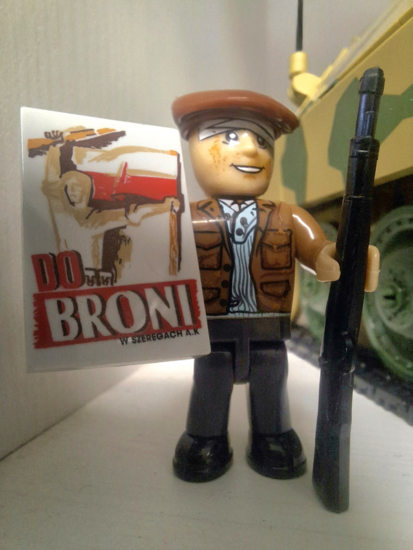 COBI Jagdpanzer 38(t) "Chwat" (Brave) 2670 Aufbau Minifigur