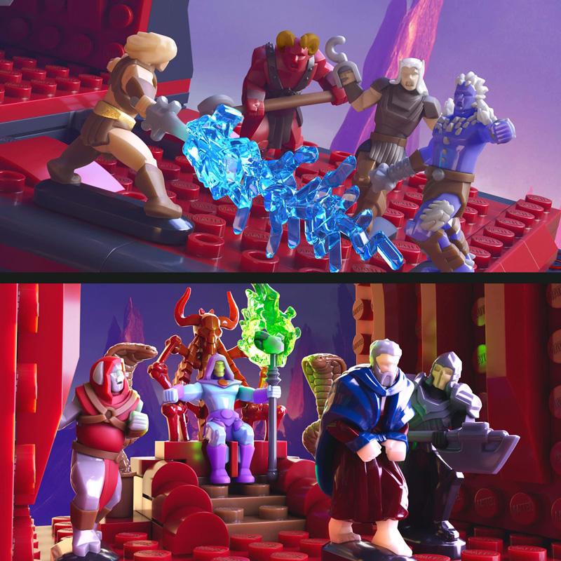 Mattel Brick Shop Masters of the Universe Clash at Snake Mountain JMB31