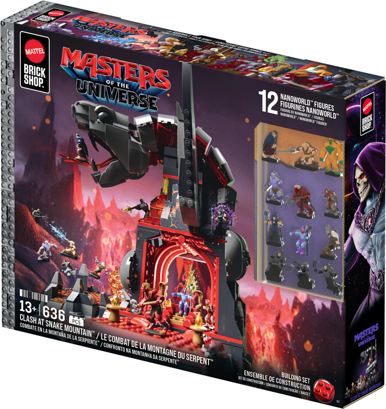 Mattel Brick Shop Masters of the Universe Clash at Snake Mountain JMB31
