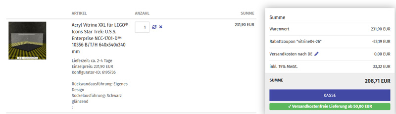 Figuworld24 Vitrine Rabatt