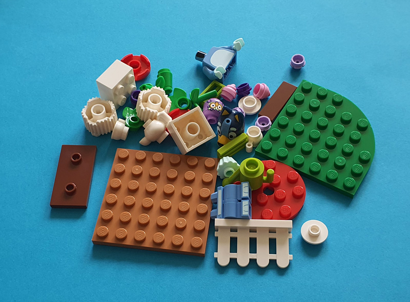 LEGO Bluey 30687 Blueys Teeparty Teile