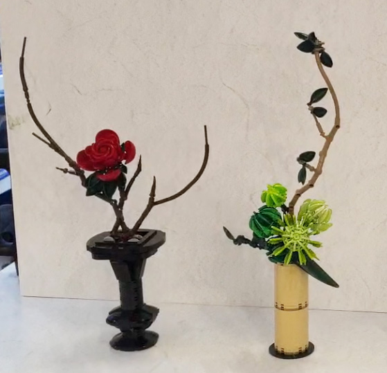 CaDA Blumen Rose Crysantheme gebaut Messe