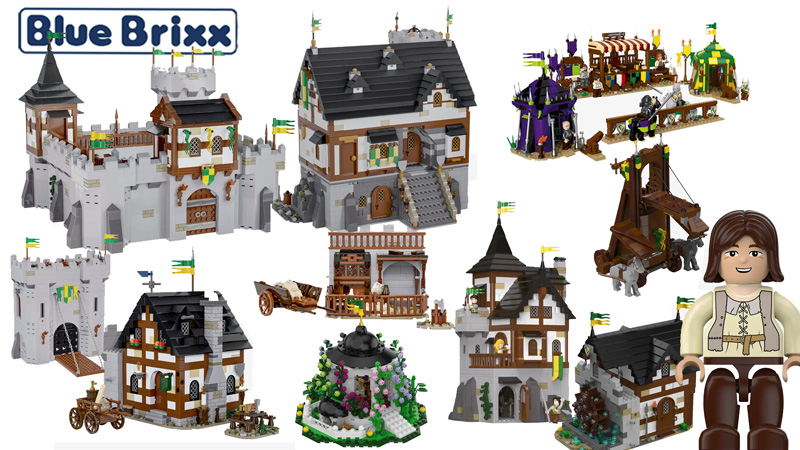 Bluebrixx Burg Bärenfels Palas und Übersicht Titel