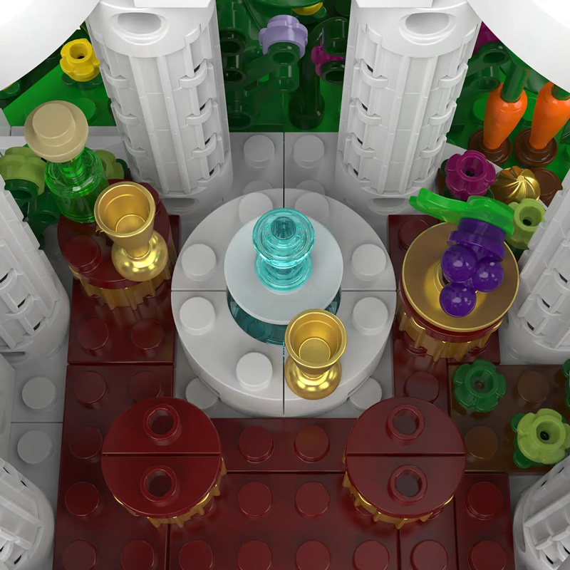 Bluebrixx Burg Bärenfels: Rosengarten 109093