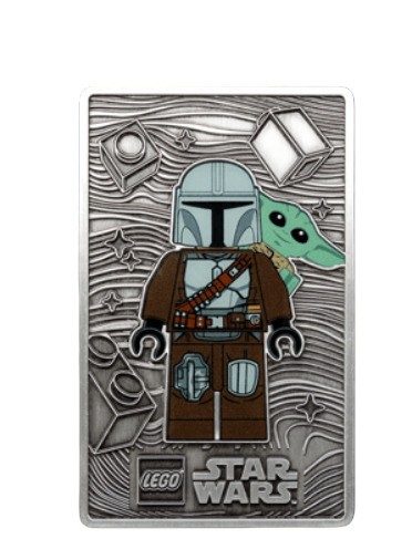 LEGO Star Wars Tag Insiders Prämie Metallplakette Mando Grogu