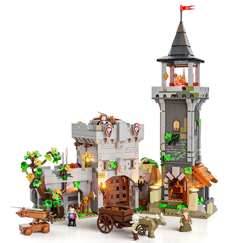 Funwhole/Lumibricks F9027 Medieval Watchtower / Mittelalterlicher Wachturm