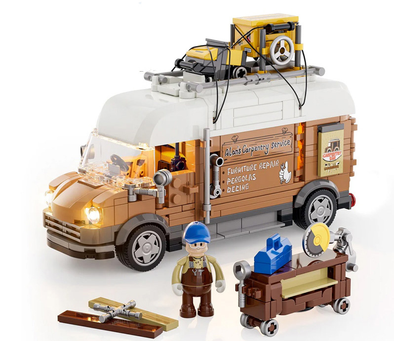 Funwhole/Lumibricks F9030 Carpentry Van / Tischlerei Transporter