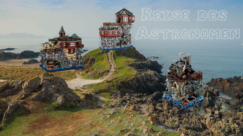 BlueBrixx Reise des Astronomen Sets Rabatt Titel