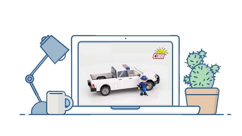 COBI Autos Aufkleber Titel