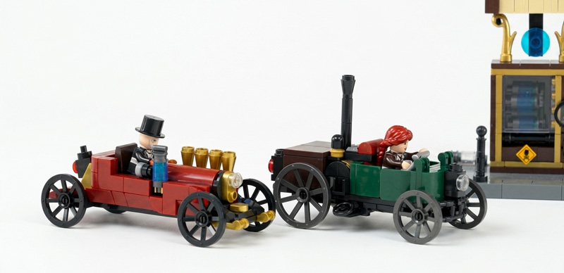 BlueBrixx Steampunk Motorwagen und Flugmaschinen (108935) bearbeitet