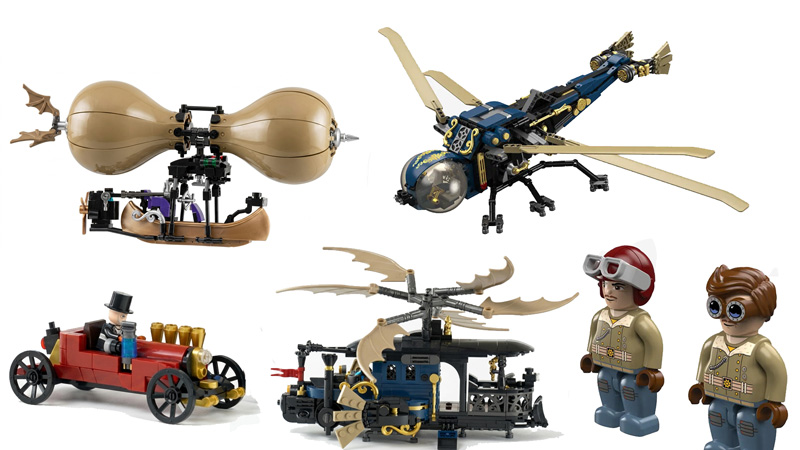 BlueBrixx Steampunk Flugmaschinen mechanische Libelle Titel