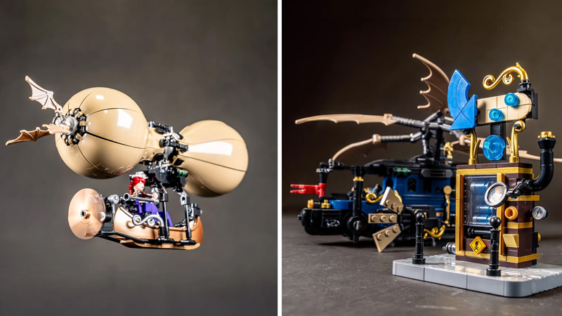 BlueBrixx Steampunk Motorwagen und Flugmaschinen (108935) offiziell