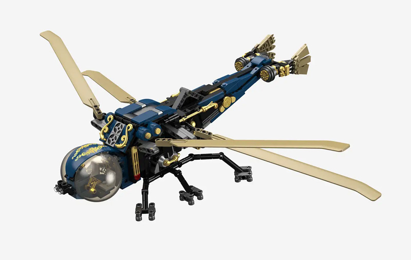 BlueBrixx Steampunk Meachanische Libelle (109019) Rendering