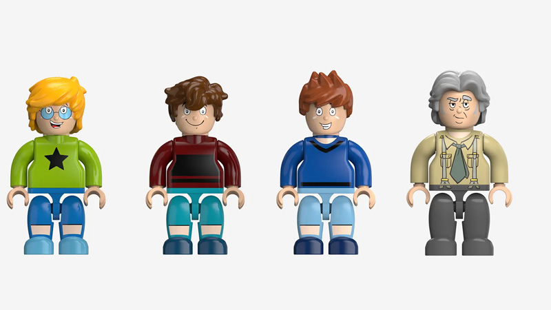 BlueBrixx Drei Fragezeichen Kids Minifiguren