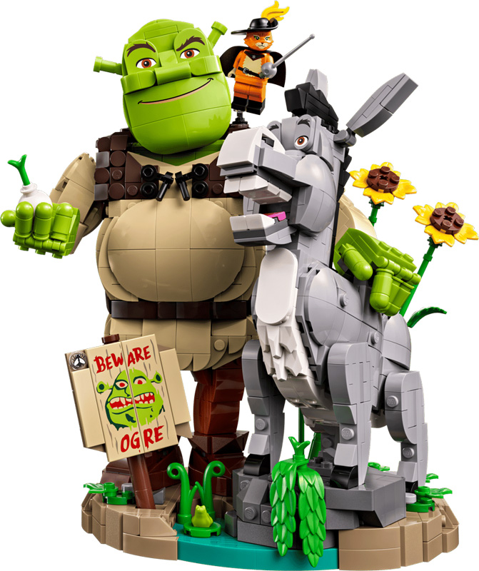 LEGO 72423 Shrek, Esel & Der Gestiefelte Kater Set