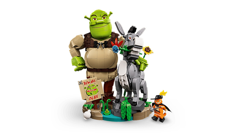 LEGO 72423 Shrek, Esel & Der Gestiefelte Kater Set
