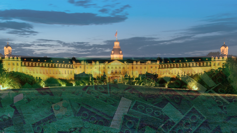 Karlsruhe Schloss Klemmbausteine Titel