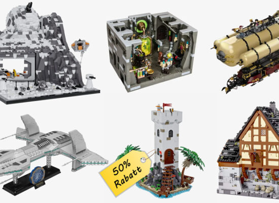 Weitere BlueBrixx Sets mit 50 Prozent Rabatt: Mittelalter, Stargate, Blaustein