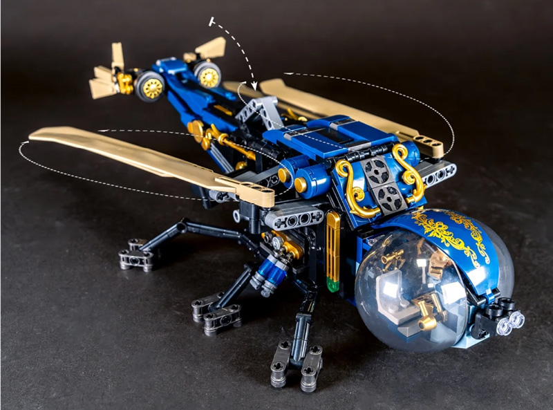 BlueBrixx Steampunk Meachanische Libelle (109019) offiziell