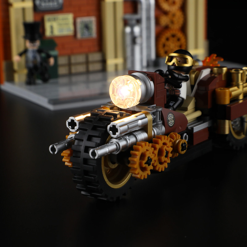 Funwhole/Lumibricks F9067 Motorcycle-Pursuit / Steampunk-Motorradverfolgung