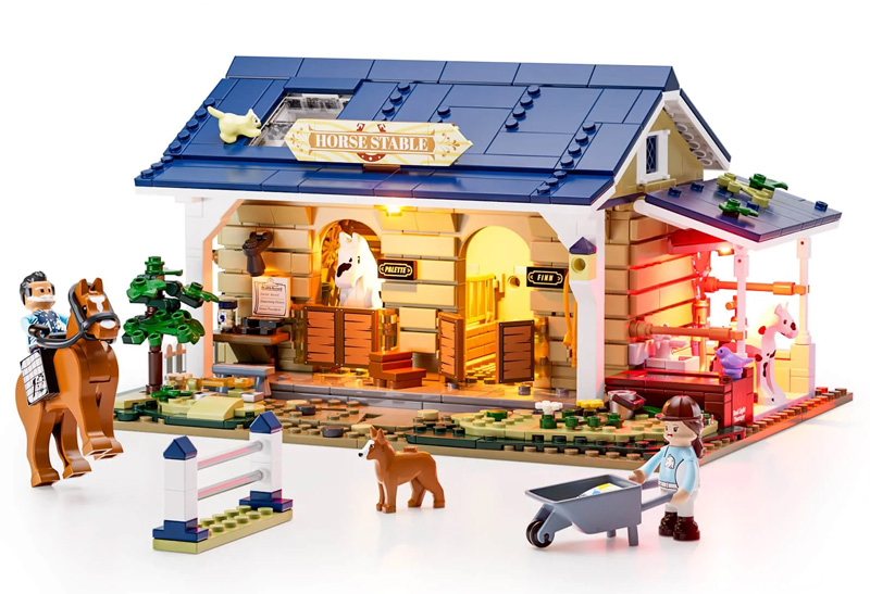 Funwhole/Lumibricks F9080 Pferdestall