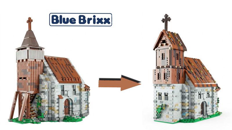 BlueBrixx Alte Kirche 108729 neue Version 104000 alt Titel