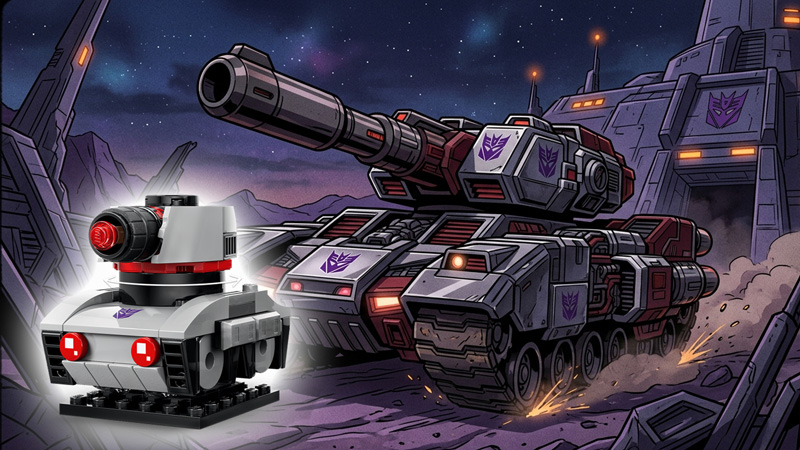 LEGO Megatron: Roboter und Fahrzeug 40924 Titel