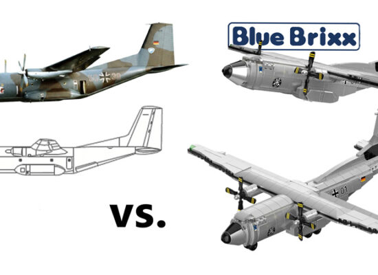 BlueBrixx Neuheit Transall C-160D: Vergleich mit dem Original BlueBrixx Neuheit Transall C-160D: Vergleich mit dem Original