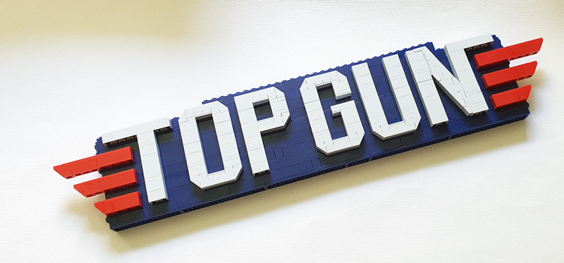 COBI 5925 Top Gun Logo Aufbau