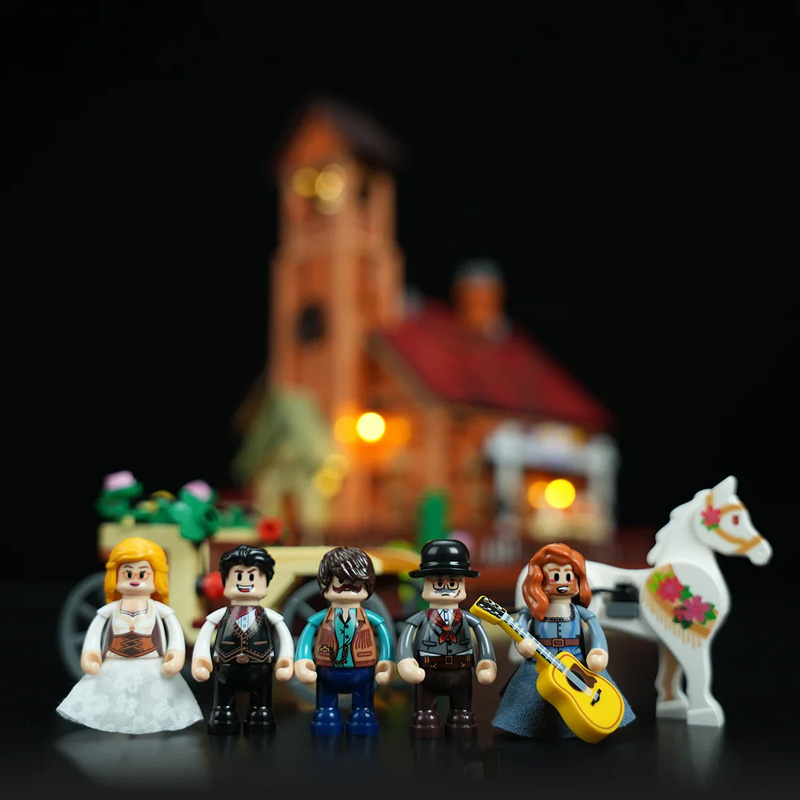 Lumibricks 14016 Wild West Meeting Hall Figuren