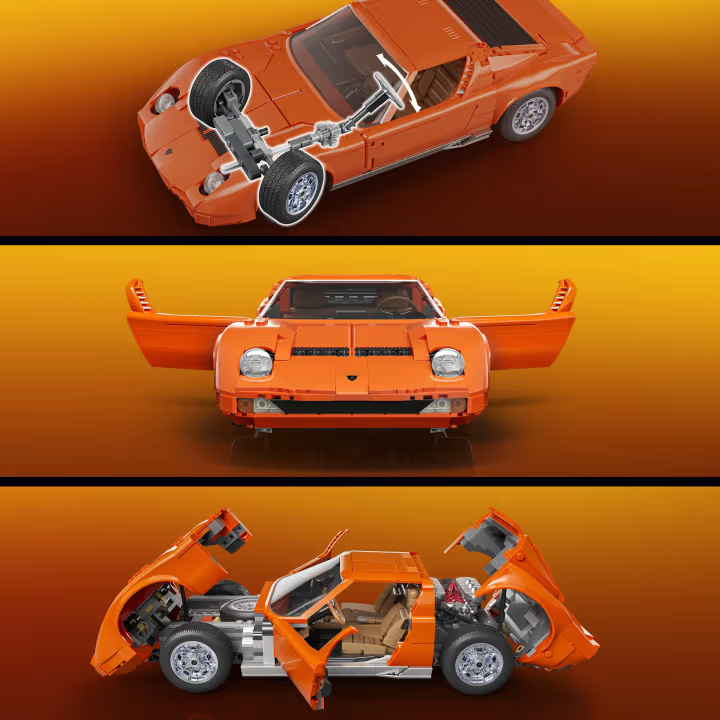 Mattel Brick Shop JHF61 ’71 Lamborghini Miura P400 Sv