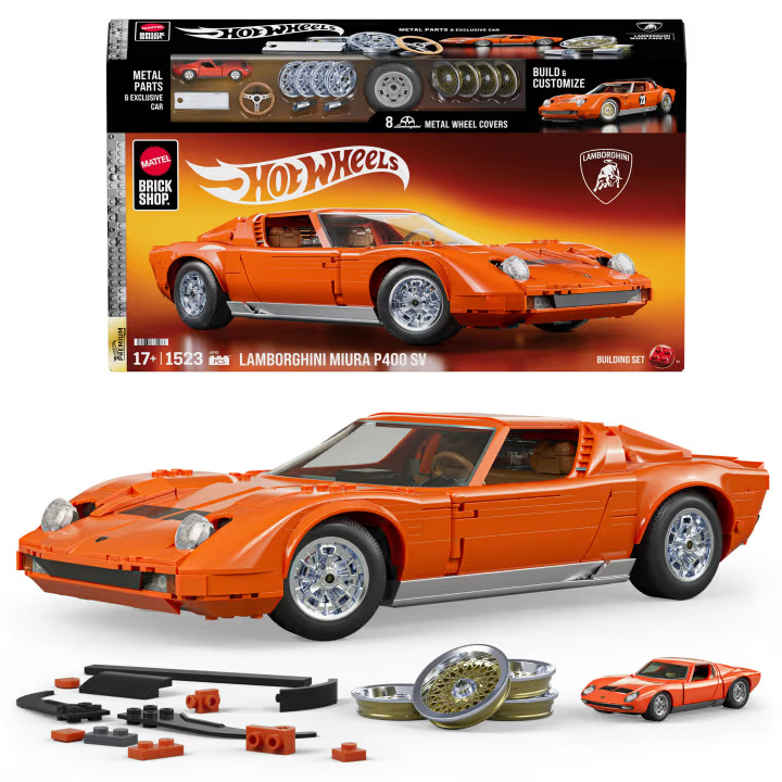 Mattel Brick Shop JHF61 ’71 Lamborghini Miura P400 Sv