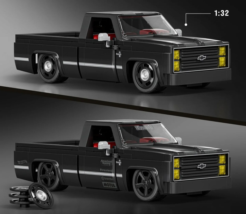 Mattel Brick Shop Hot Wheels JKJ73 '83 Chevy Silverado
