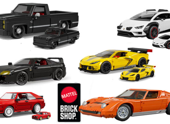 Coming Soon: Mattel Brick Shop Toyota Supra, Lamborghini Miura, Audi Quattro und Co. Coming Soon: Mattel Brick Shop Toyota Supra, Lamborghini Miura, Audi Quattro und Co.