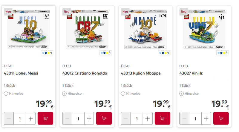 LEGO WM Sets Rossmann Rabatt