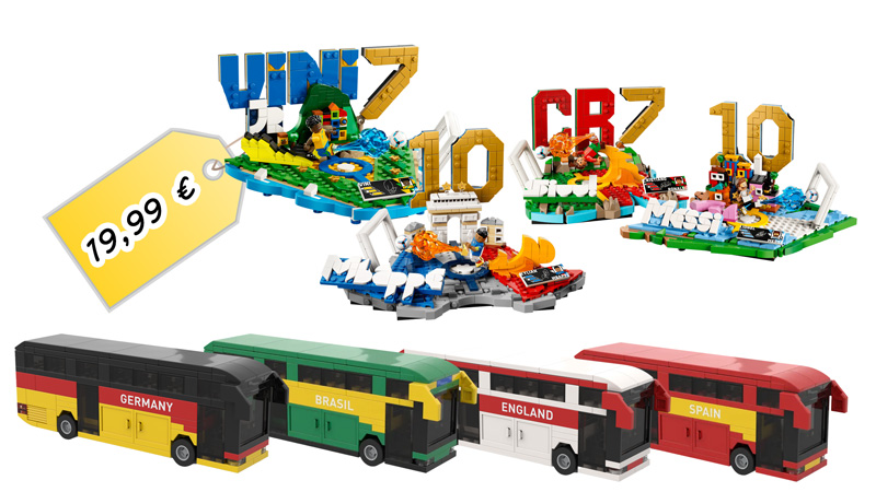 Rossmann WM Sets Busse LEGO Rabatt Titel