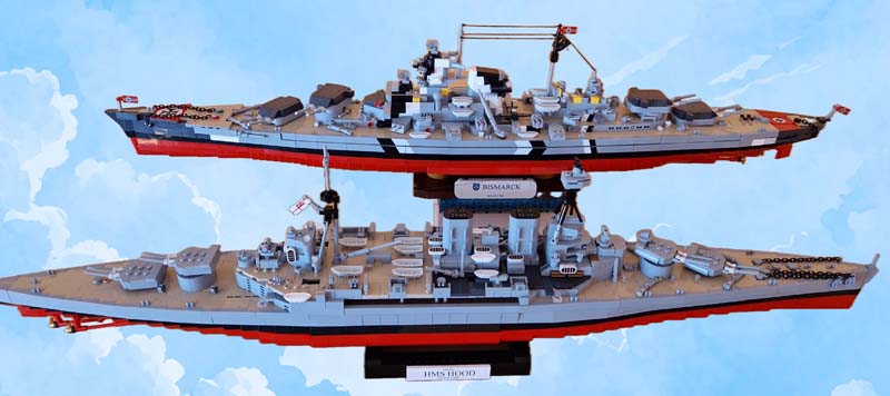 COBI 4830 HMS Hood 4860 Battleship BIsmarck