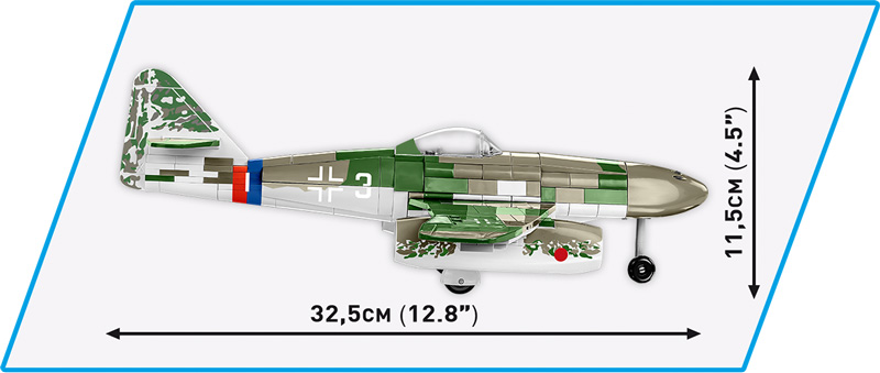 COBI Messerschmitt Me262 A-1a "Schwalbe" 5776 Vergleich 5721