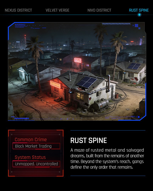 Lumibricks Cyberpunk Rust Spine