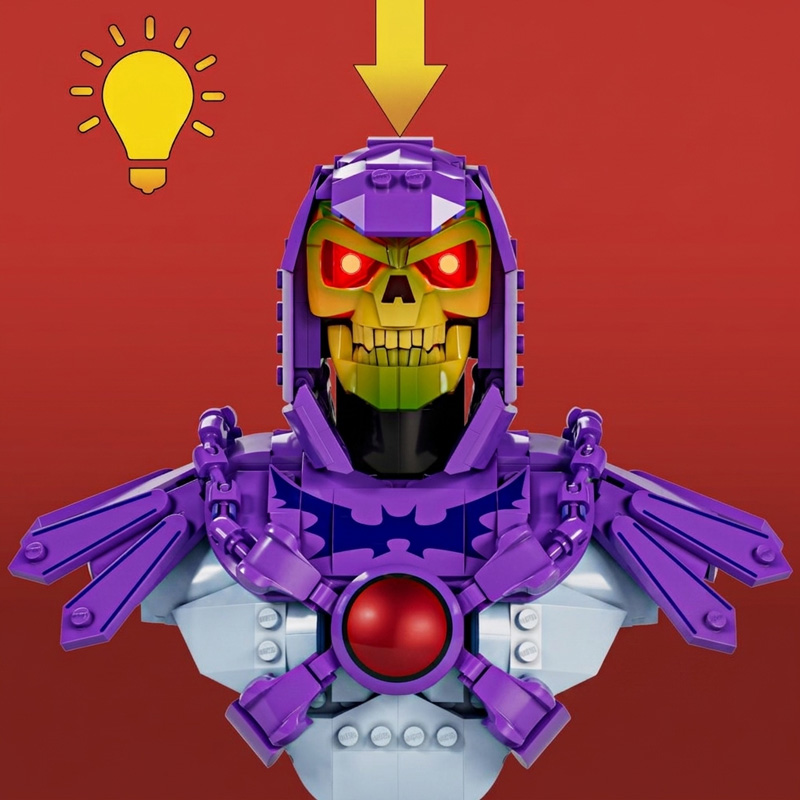 Mattel Brick Shop Skeletor Büste (JNH52)