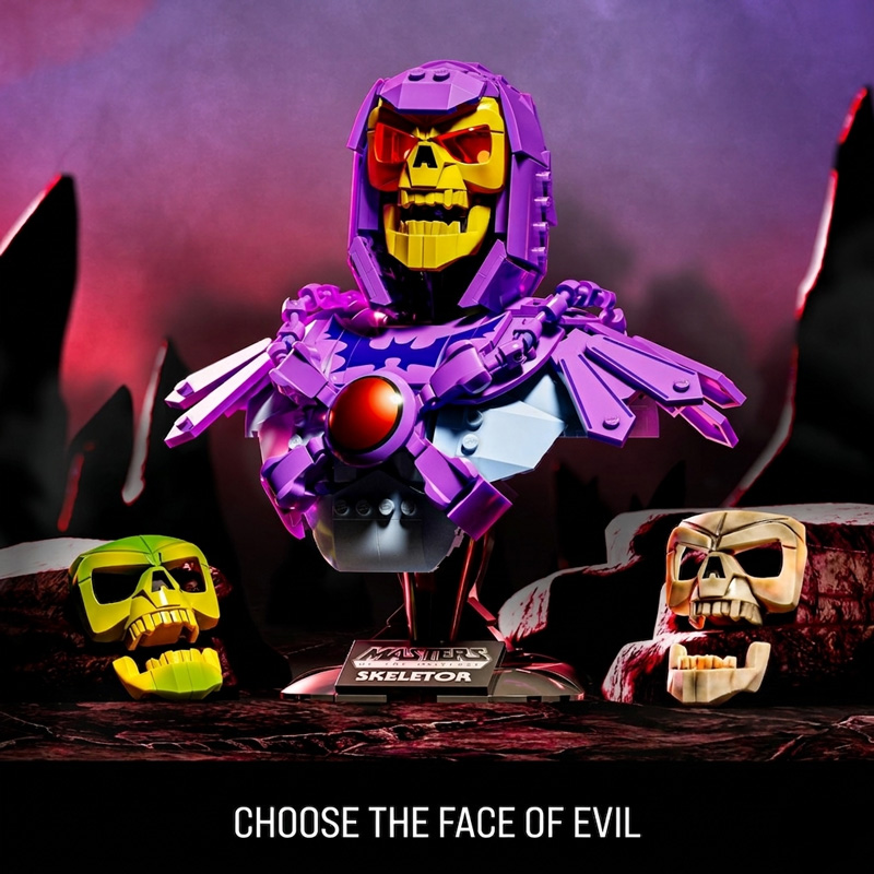 Mattel Brick Shop Skeletor Büste (JNH52)
